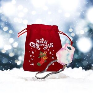 ❌SOLD❌Sterling Silver .925 flat herringbone chain bracelet w/drawstring bag.